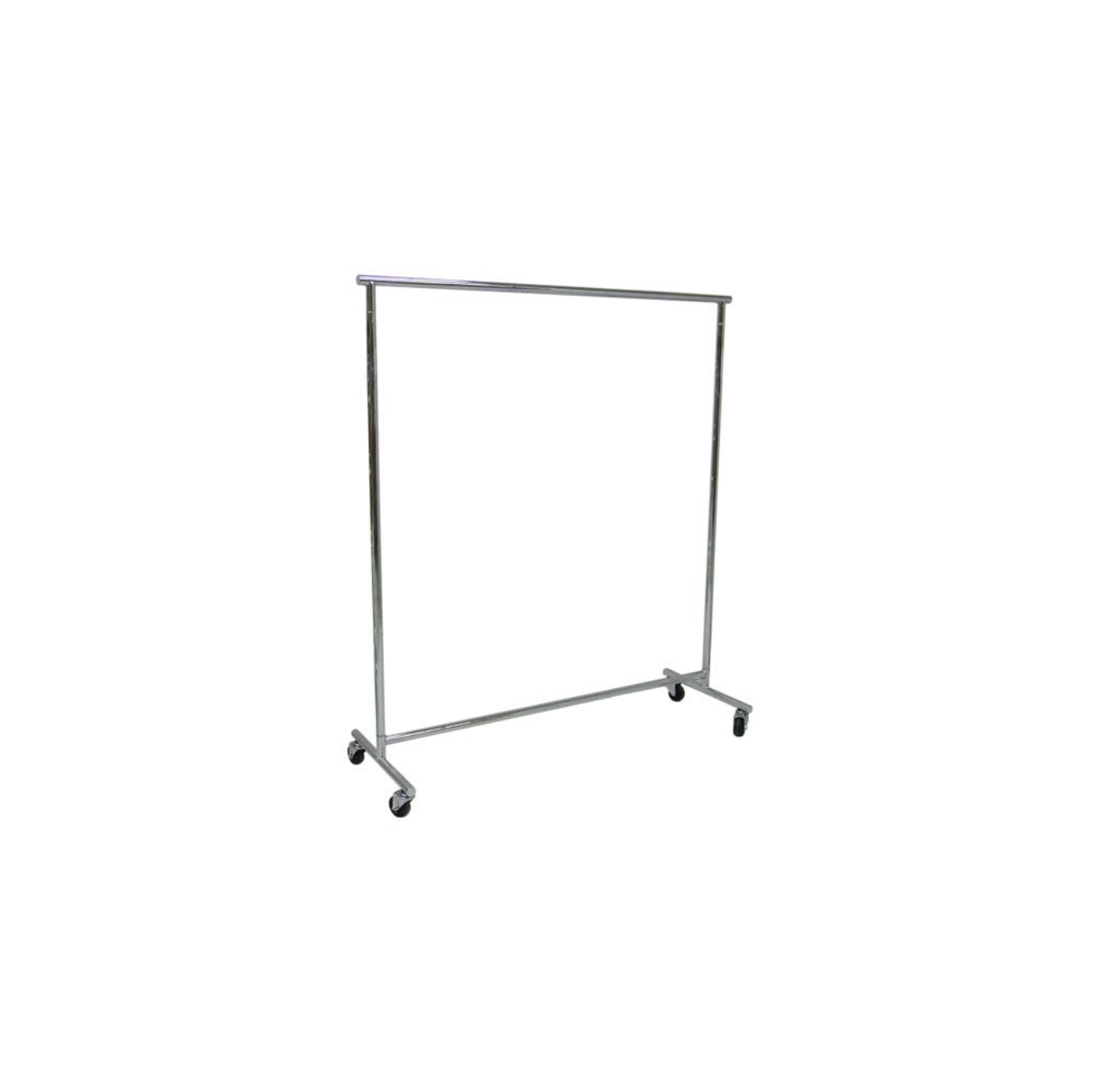 HEAVY DUTY ROLLING CLOTHES RACK - WITH EXTENSION ENDS - CHROME - 2 FT ...